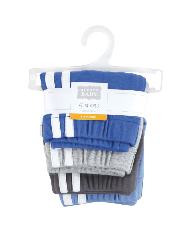 Baby Boys Hudson Four-Pair Active Shorts Bundle