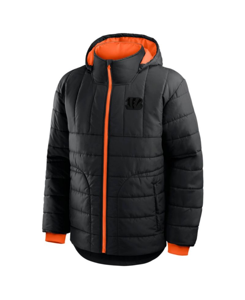 Men's Black Cincinnati Bengals Full-Zip Hooded Jacket