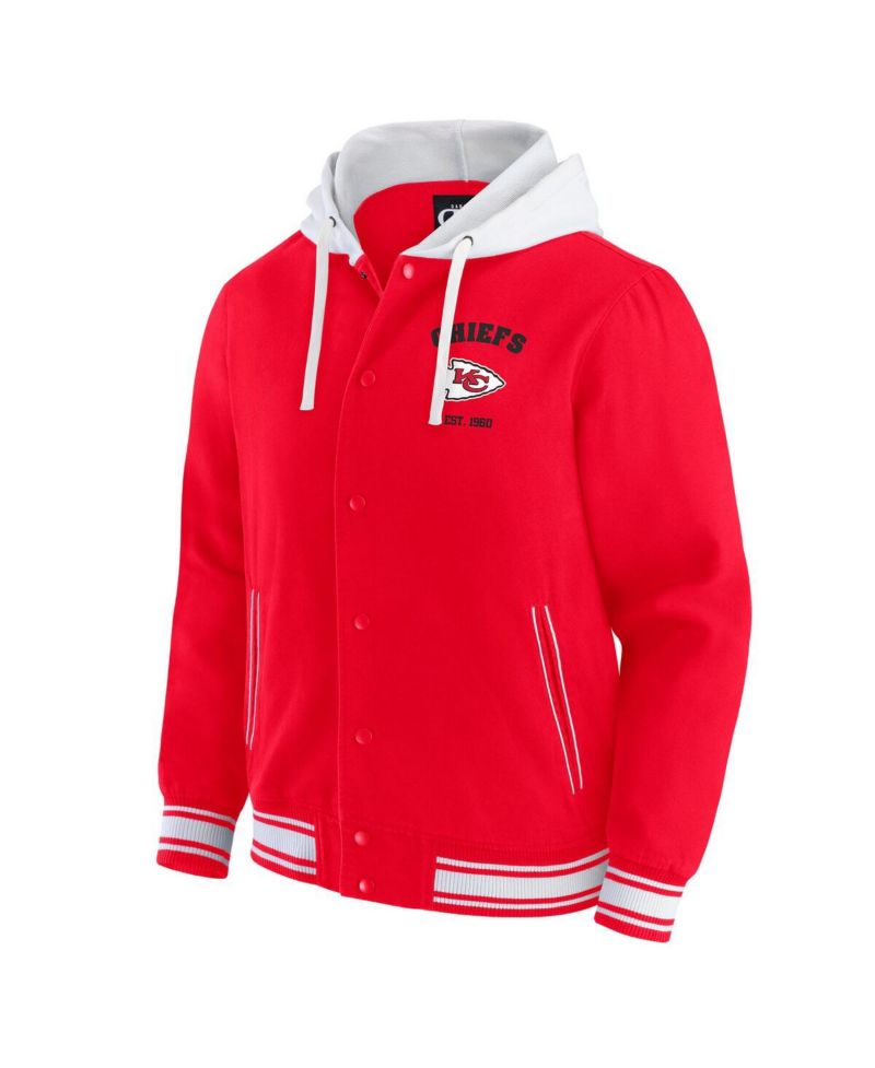Darius Rucker Collection by Men's Red Kansas City Chiefs Full-Snap Hoodie Jacket