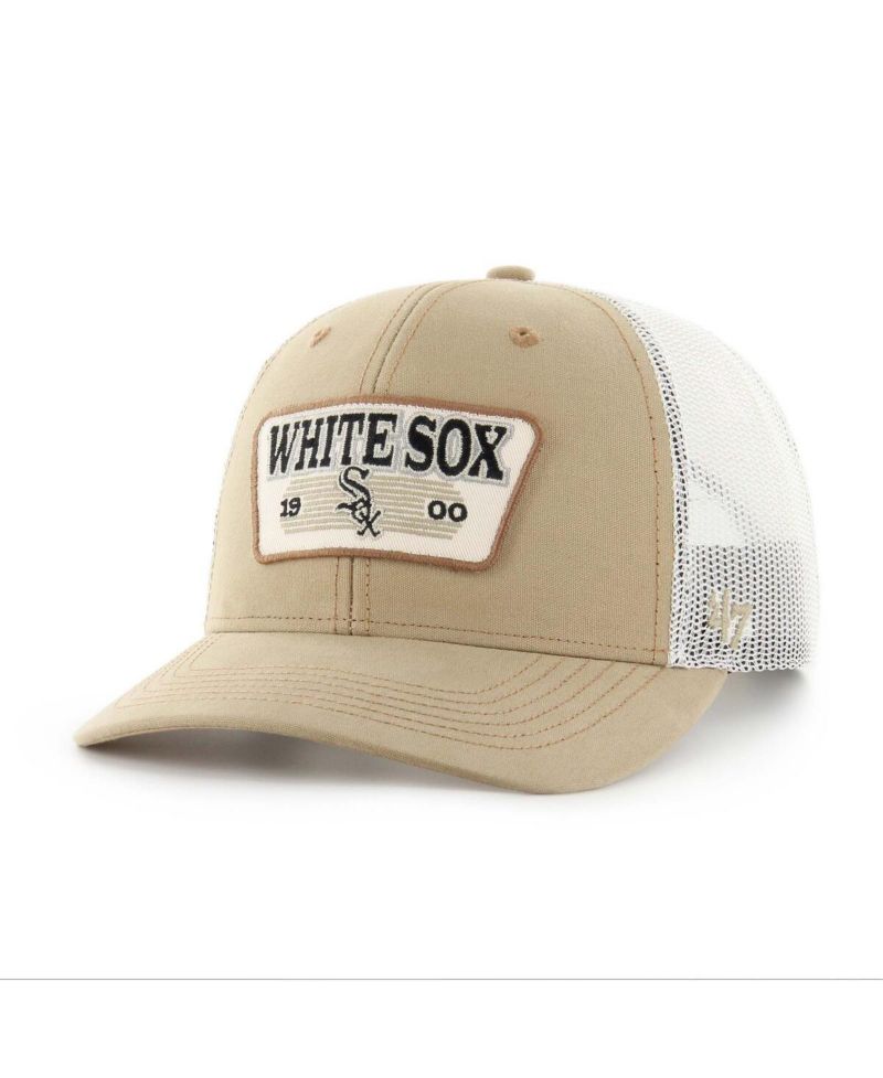 Men's Khaki Chicago White Sox Ridgewood Trucker Adjustable Hats