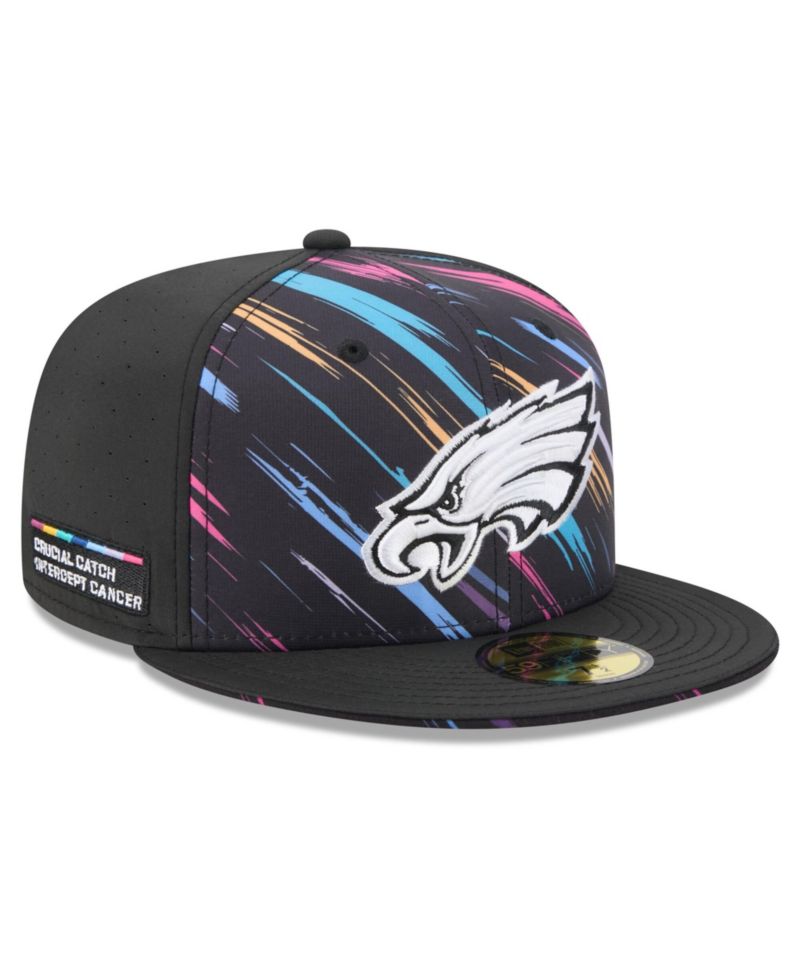 Men's Black Philadelphia Eagles 2026 NFL Cruical Catch 59FIFTY Fitted Hat