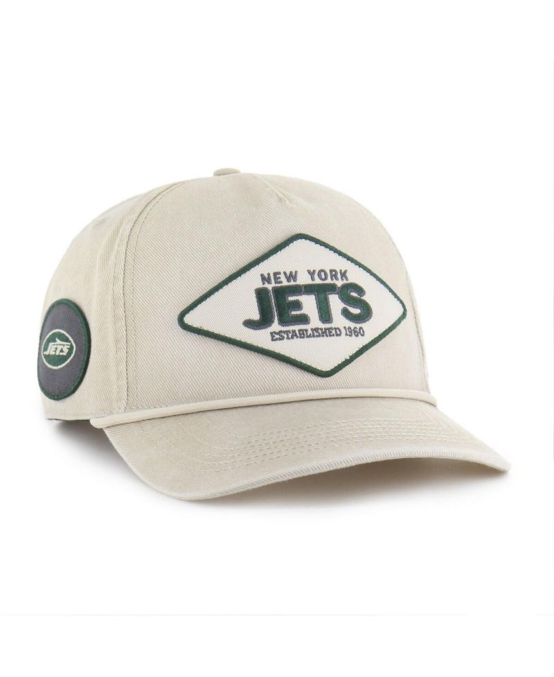 Men's Khaki New York Jets Cairn Hitch Adjustable Hat