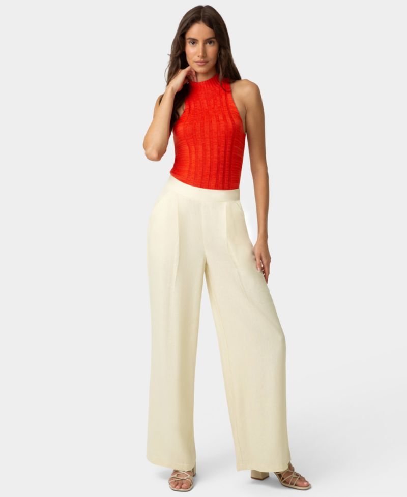 Women's Coastal Linen Palazzo Pant