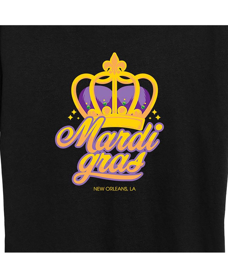 Trendy Plus Size Mardi Gras Graphic T-shirt