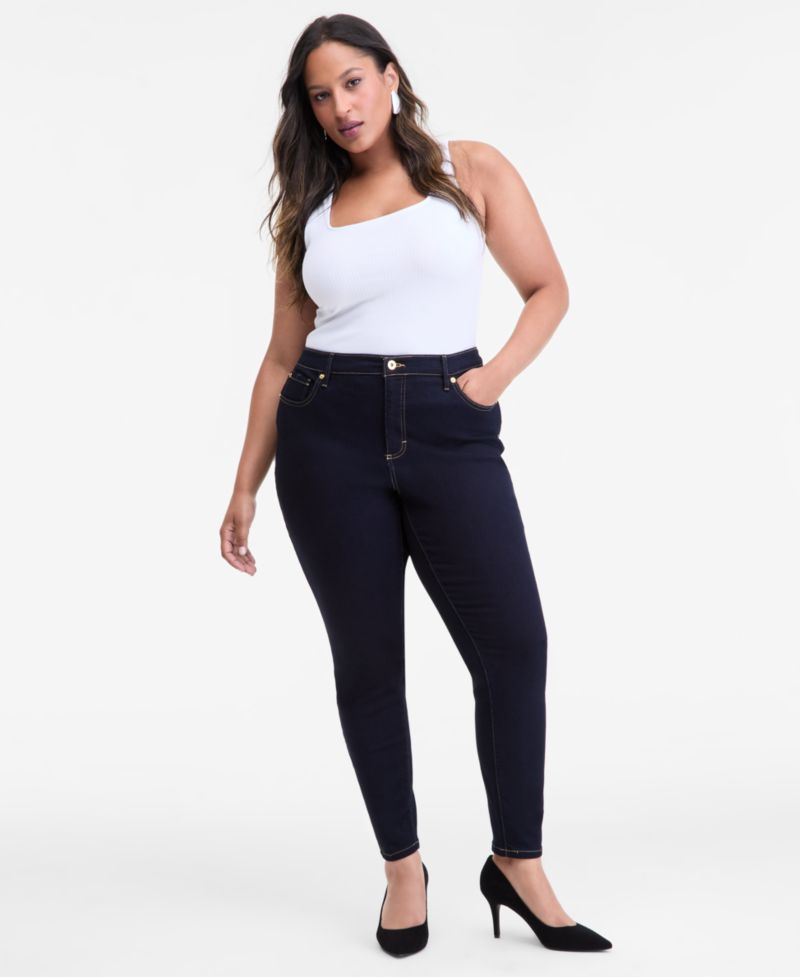 Plus Size Skinny-Leg Denim Jeans