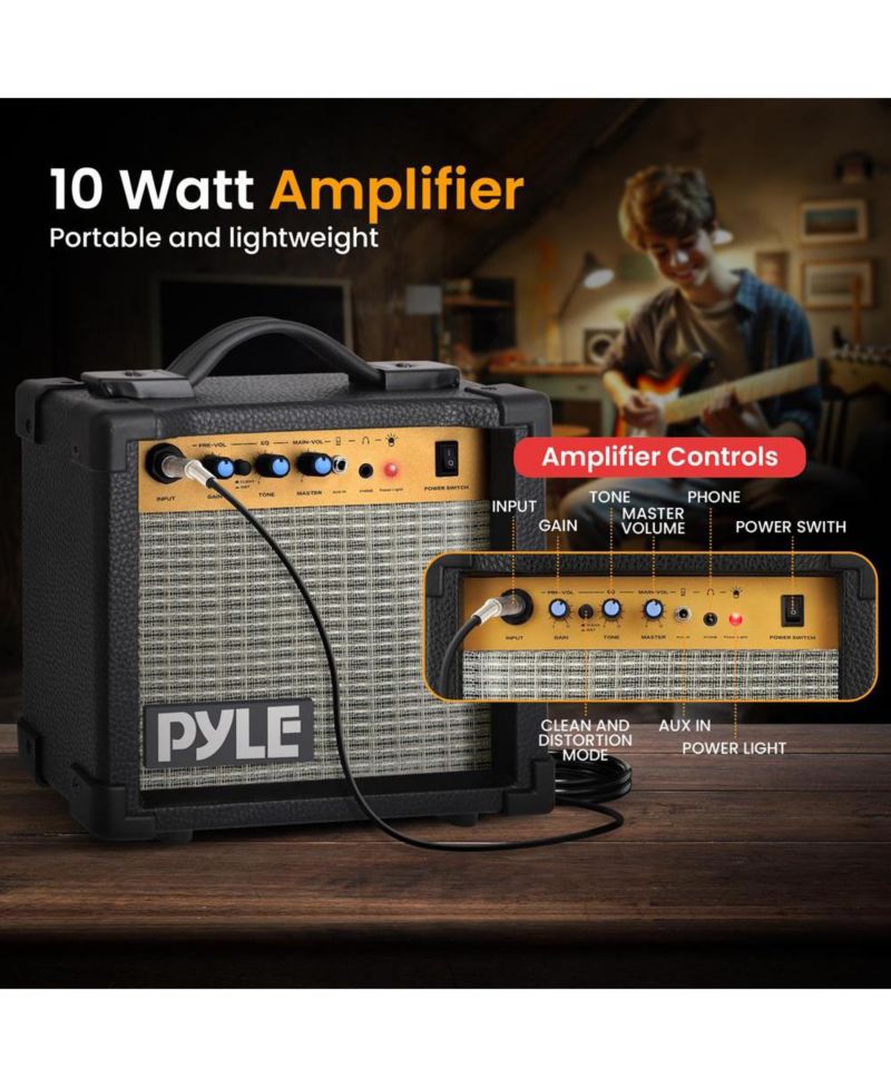 6-String Electric Guitar Kit- Includes Amplifier with Accessory Kit