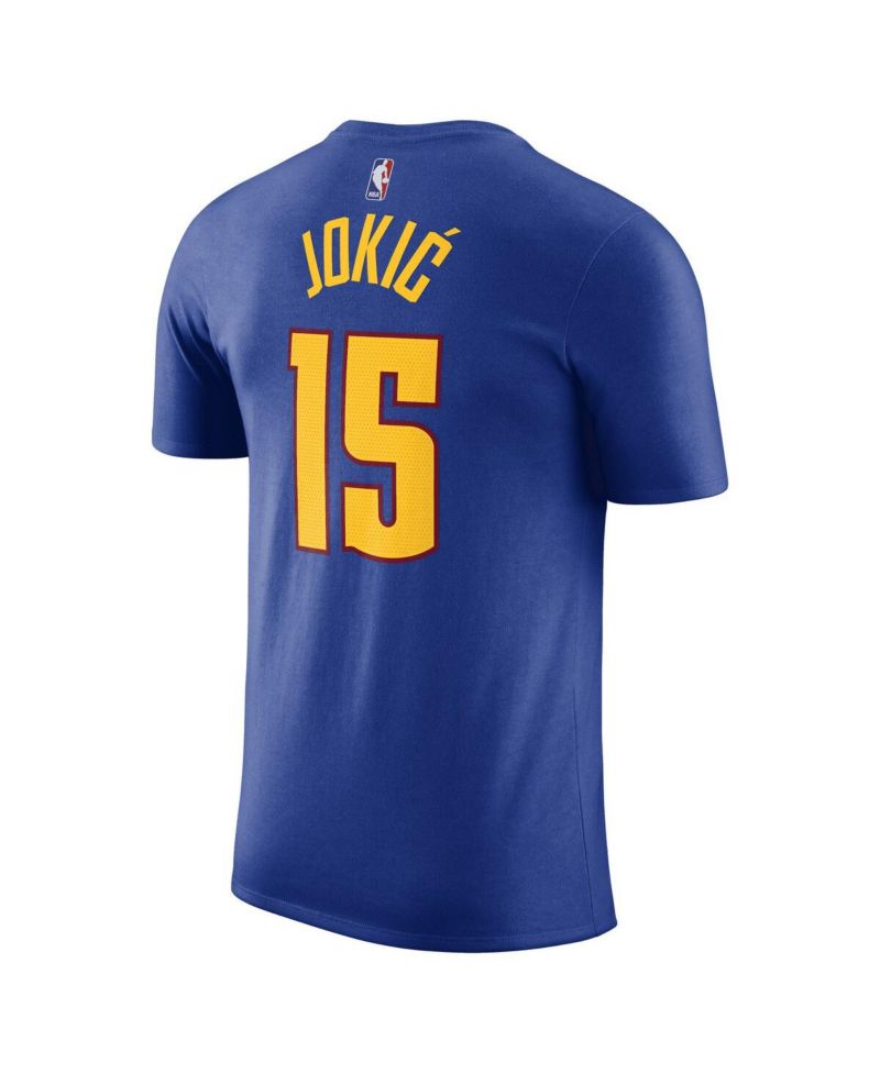 Men's Nikola Jokic Blue Denver Nuggets 2022/23 Statement Edition Name and Number T-shirt