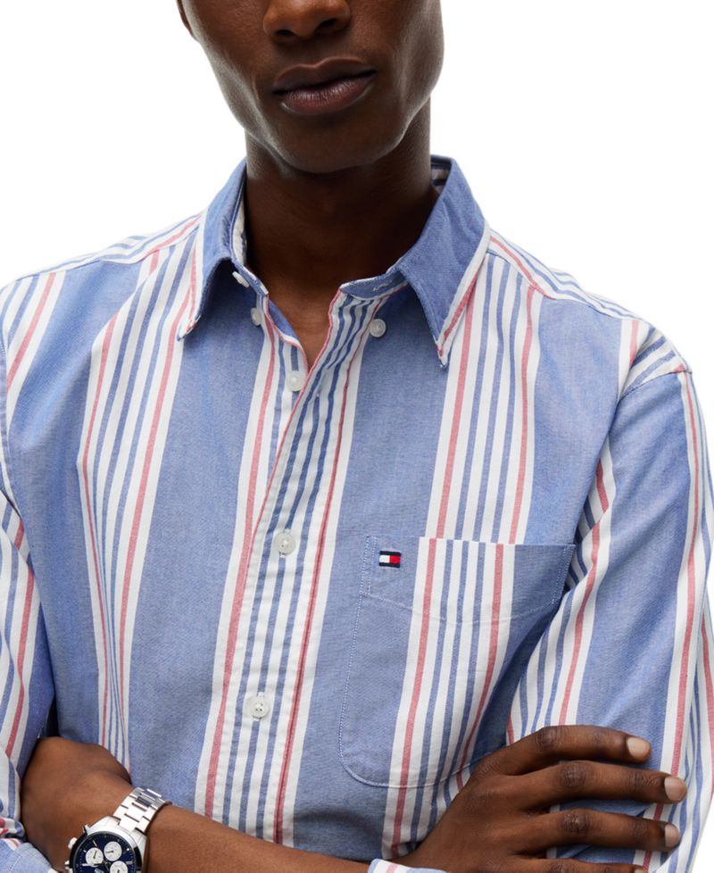 Men's Heritage Regular-Fit Oxford Stripe Shirt