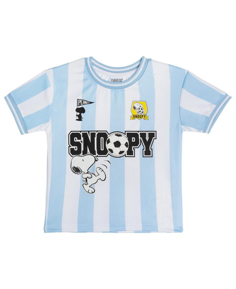 Boys' 4-20 Snoopy Soccer Striped-Mesh Jersey and Shorts, 2-Piece Set