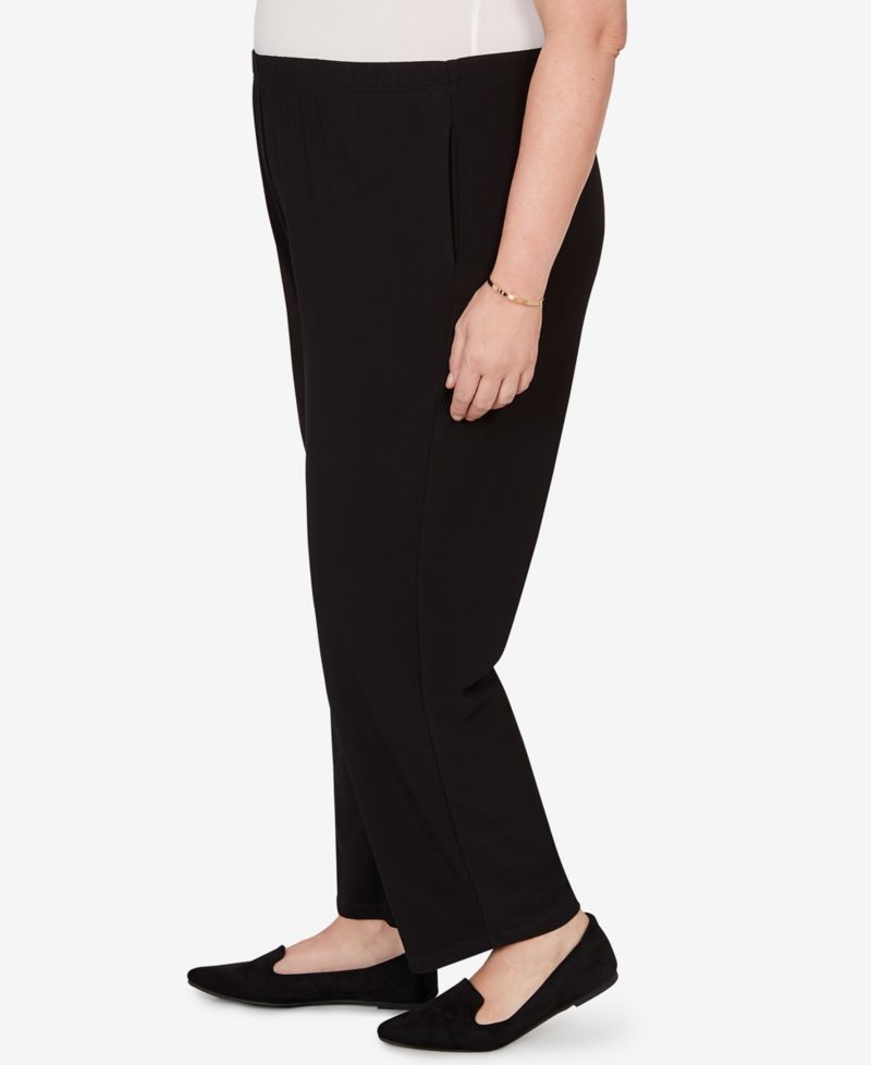 Plus Size Soft Crepe Pull-On Pants