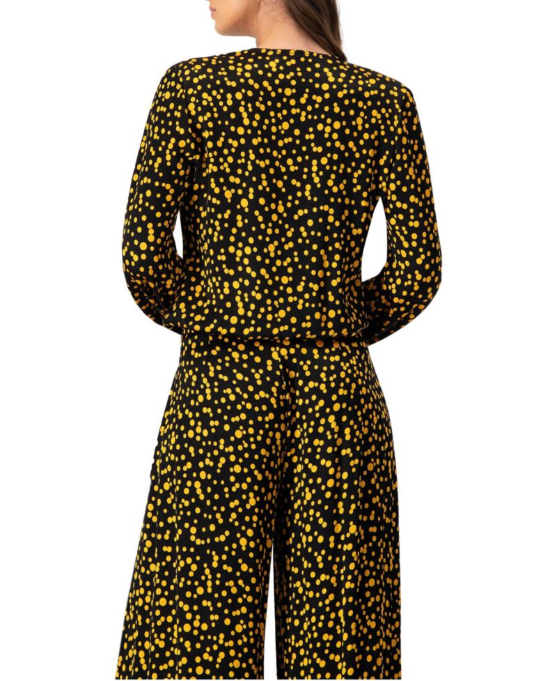 Women's Polka Dot Straight Blouse