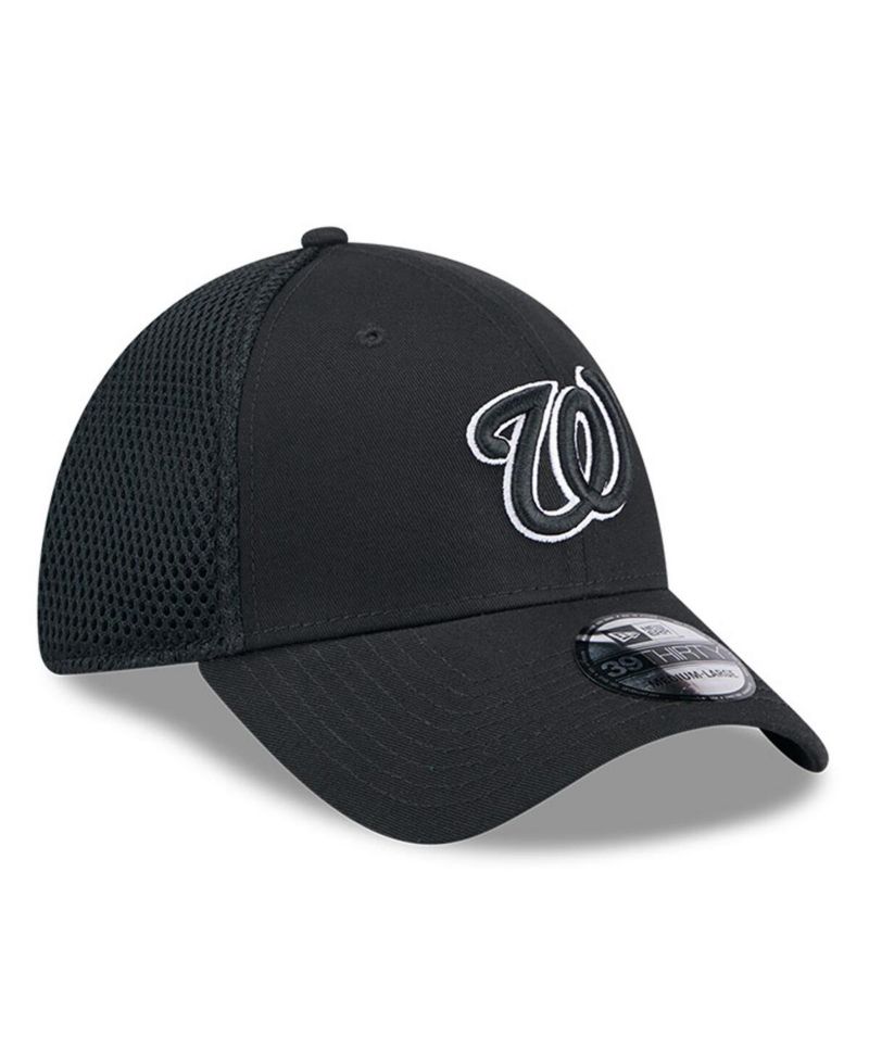 Men's Washington Nationals Evergreen Black White Neo 39Thirty Flex Hat