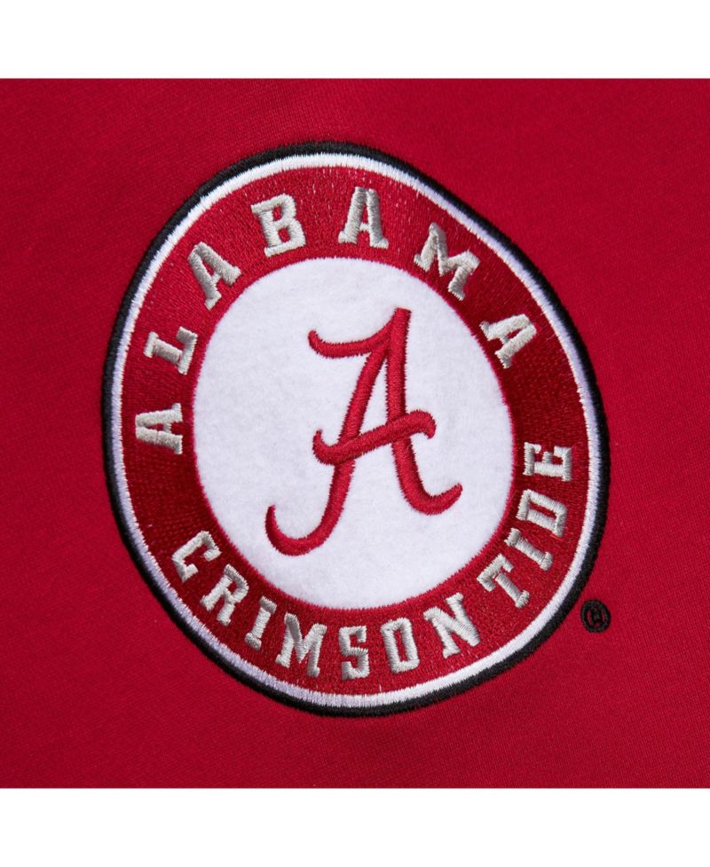 Men's Crimson Alabama Crimson Tide Chainstitch Fleece Pullover Hoodie