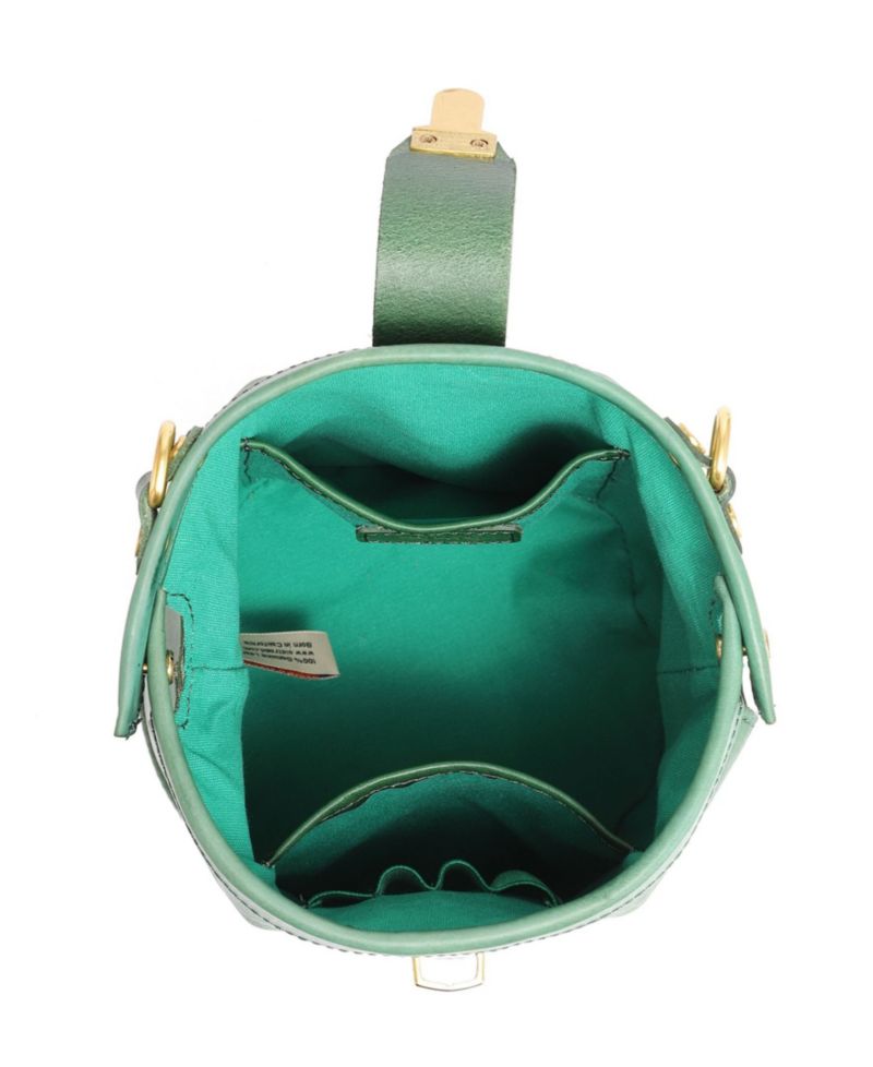 Doctor Mini Leather Bucket Crossbody Bag