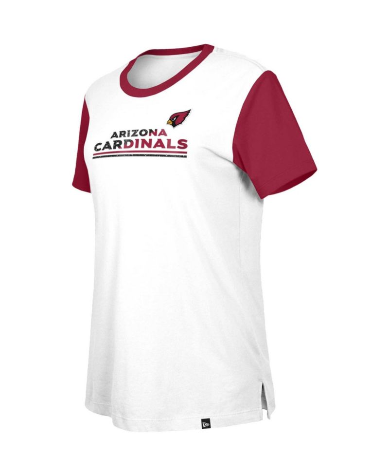 Women's Arizona Cardinals Third Down Color Block Crewneck T-Shirt