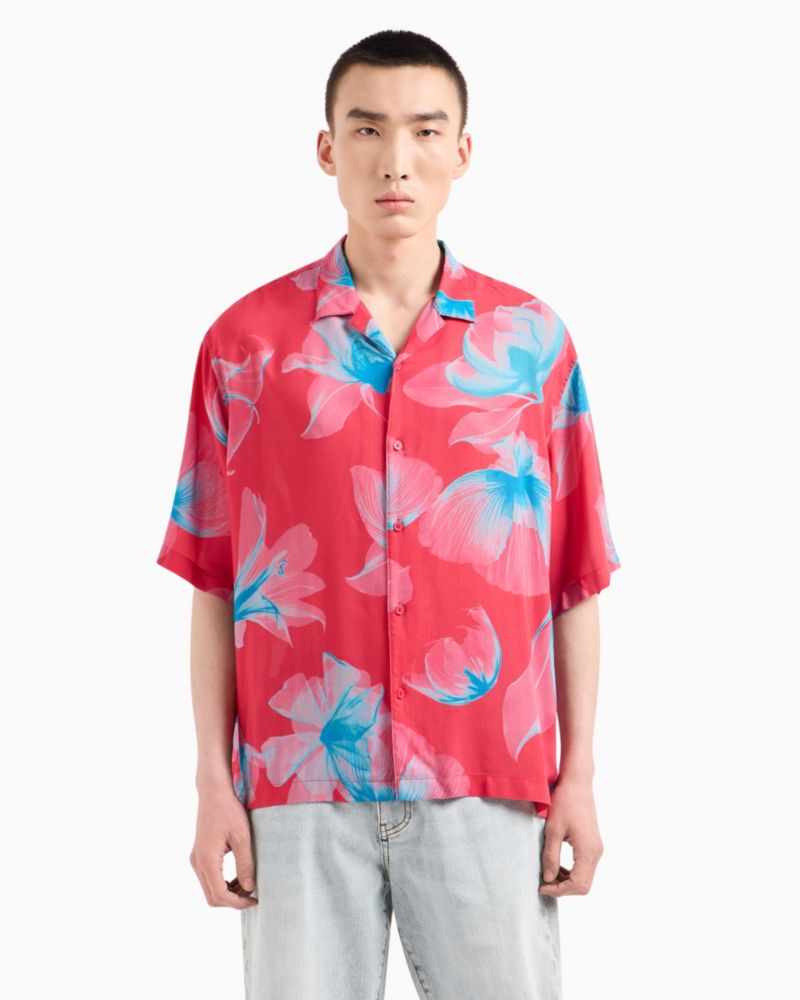 Men's Boxy-Fit Floral Shirt