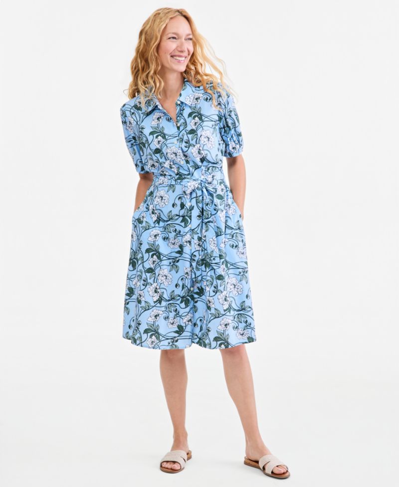 Women's Printed Shirt Dress