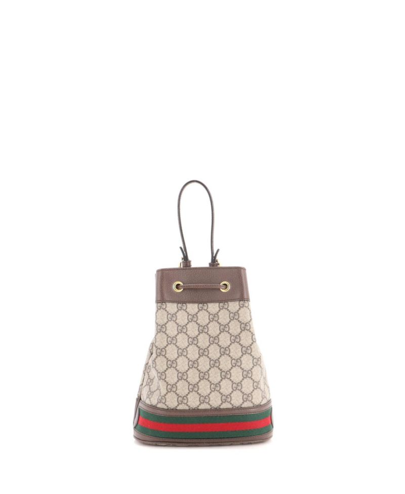 Small Ophidia Bucket Bag GG Coated Canvas