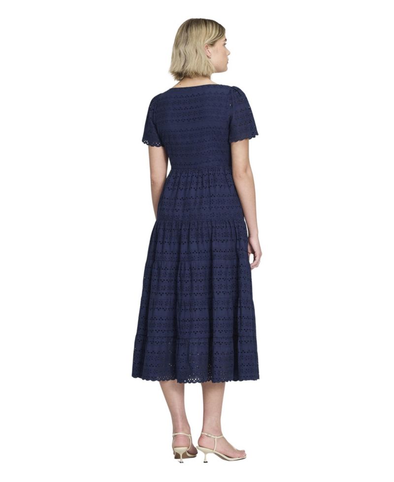 Women's Jemma Tiered Scoop Neck Short-Sleeve Midi Dress
