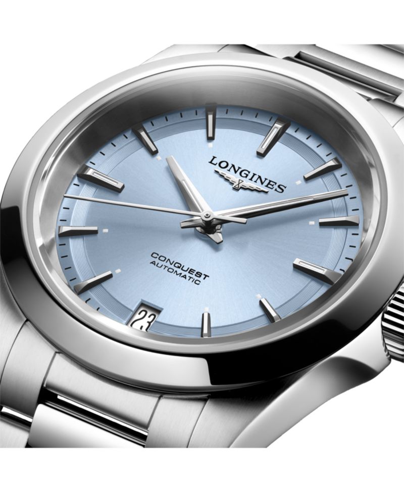Women's Swiss Automatic Conquest Stainless Steel Bracelet Watch 34mm