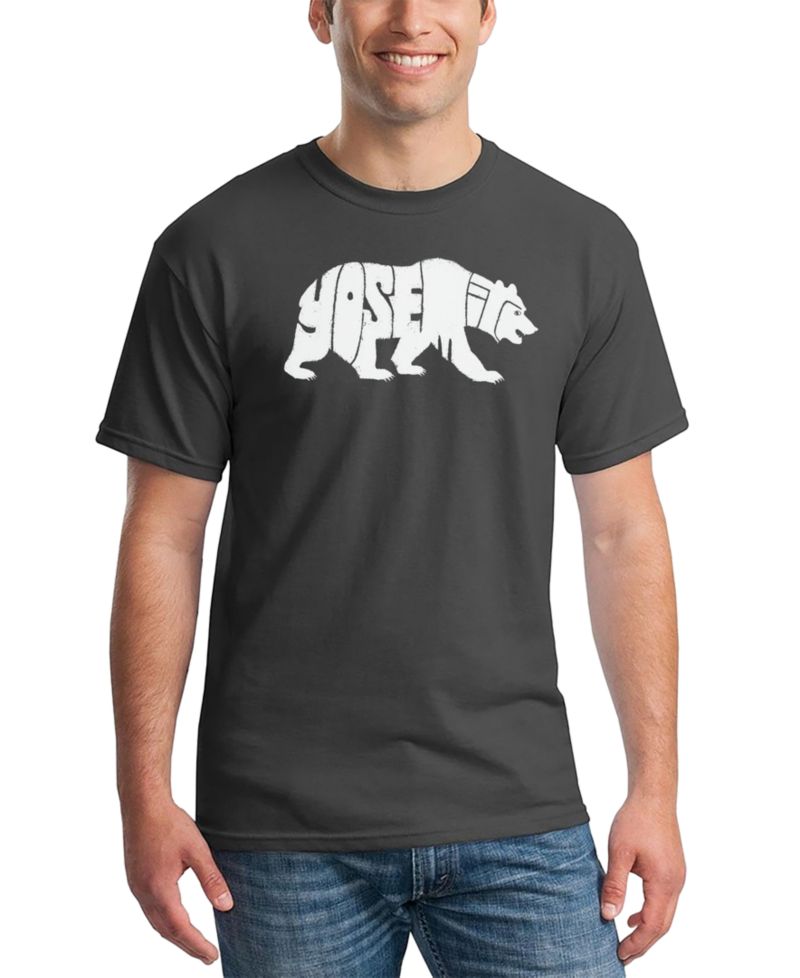 Men's Yosemite Bear Word Art T-Shirt