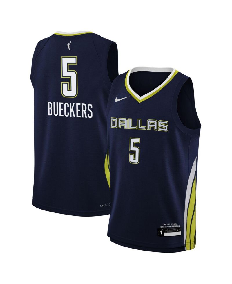 Big Boys and Girls Paige Bueckers Navy Dallas Wings 2025 WNBA Draft Explorer Edition Victory Player Jersey