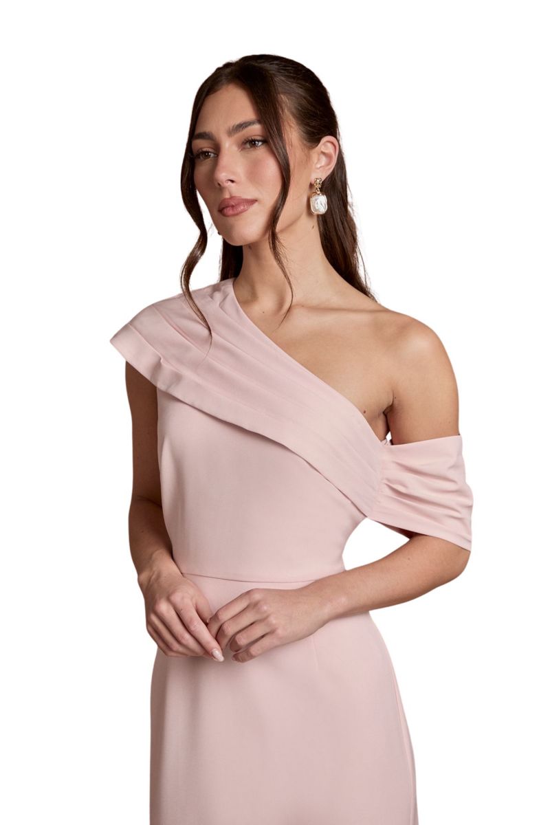 Women's One-Shoulder Asymmetric Maxi Dress