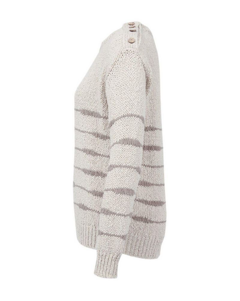 Women's Drop Stitch Breton Sweater