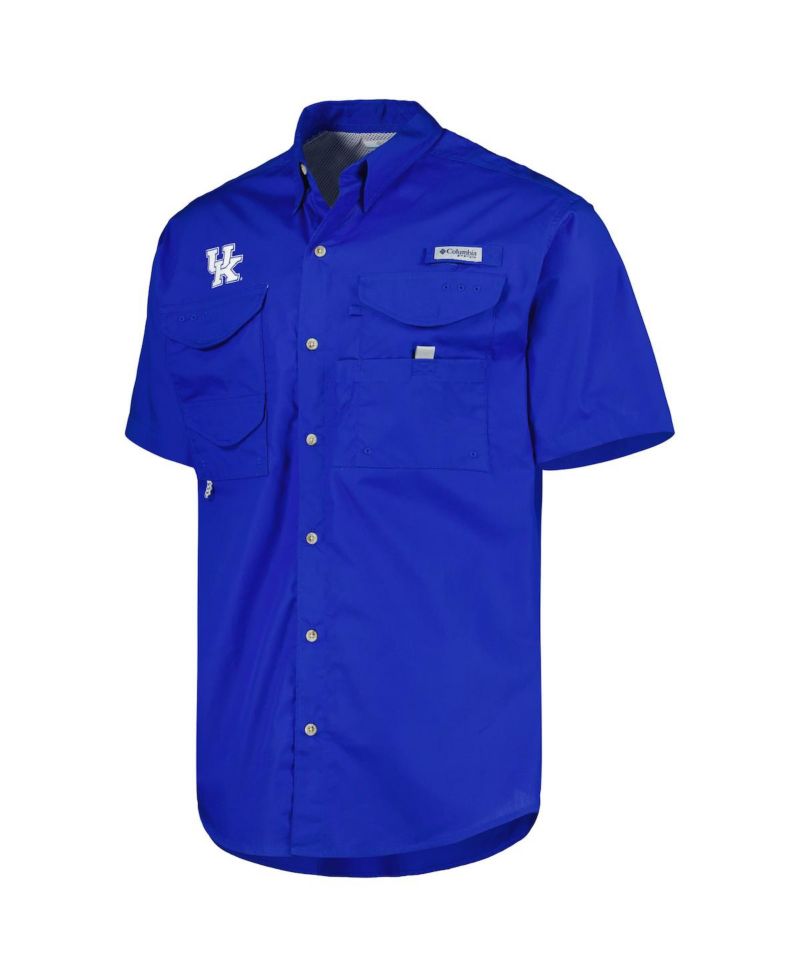 Men's Royal Kentucky Wildcats Bonehead Button-Up Shirt