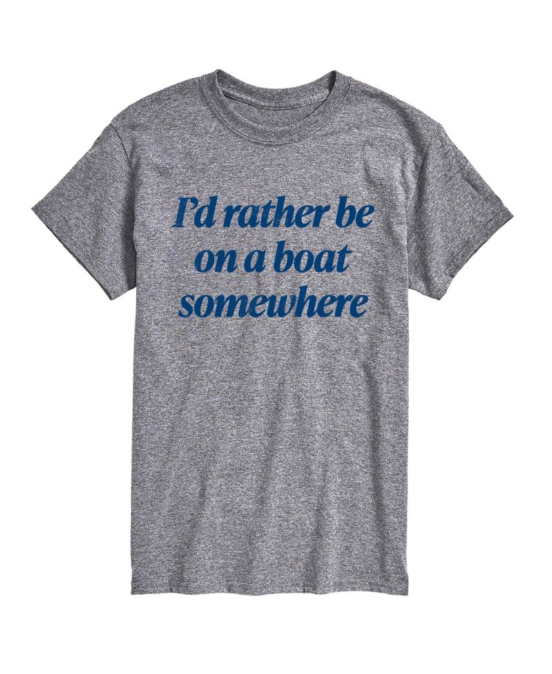 Men's Instant Message On Boat Somewhere Graphic T-Shirt