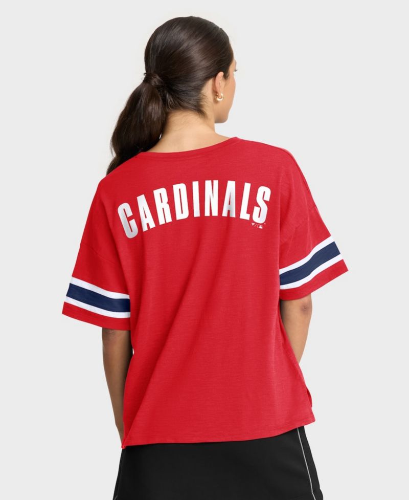 Women's Red St. Louis Cardinals Curl Route T-Shirt