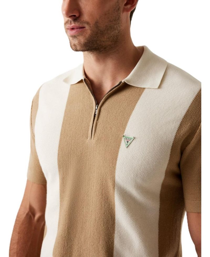Men's Humphrey Colorblocked Stripe Sweater Polo