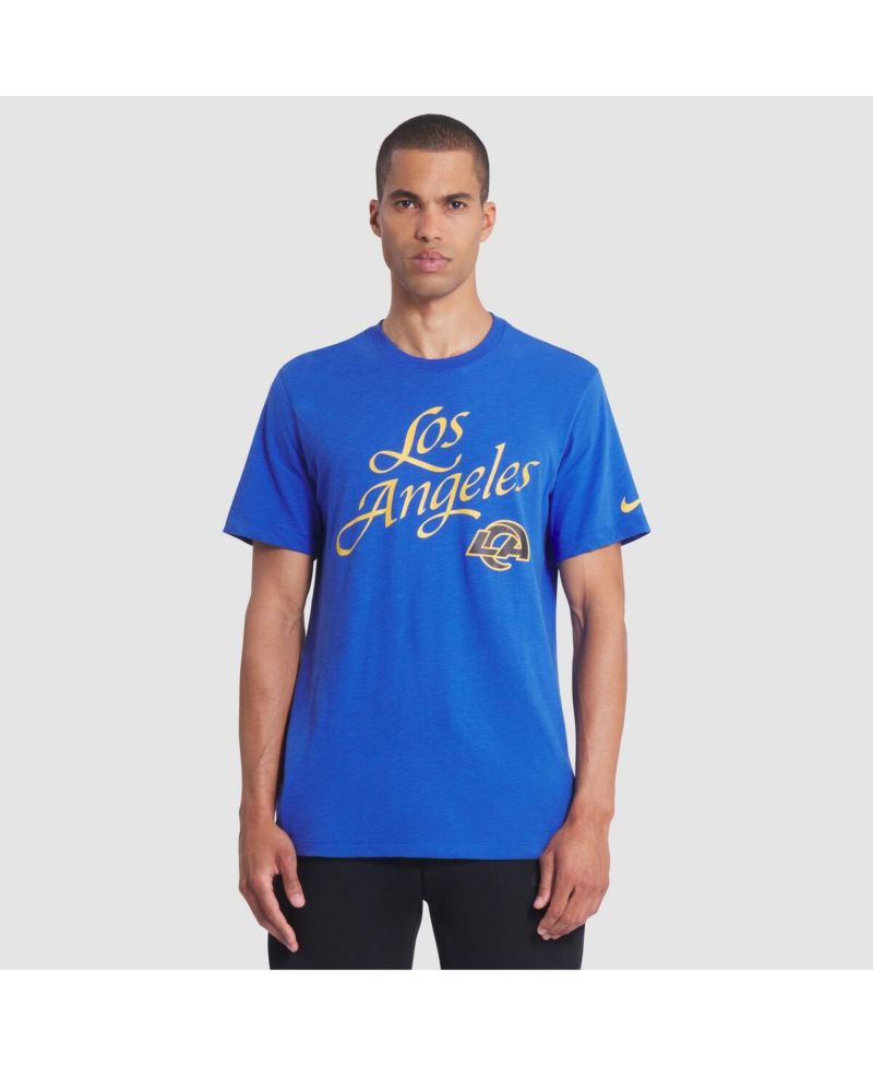 Men's Royal Los Angeles Rams 2025 Rivalries Collection Slub Dri-FIT T-Shirt