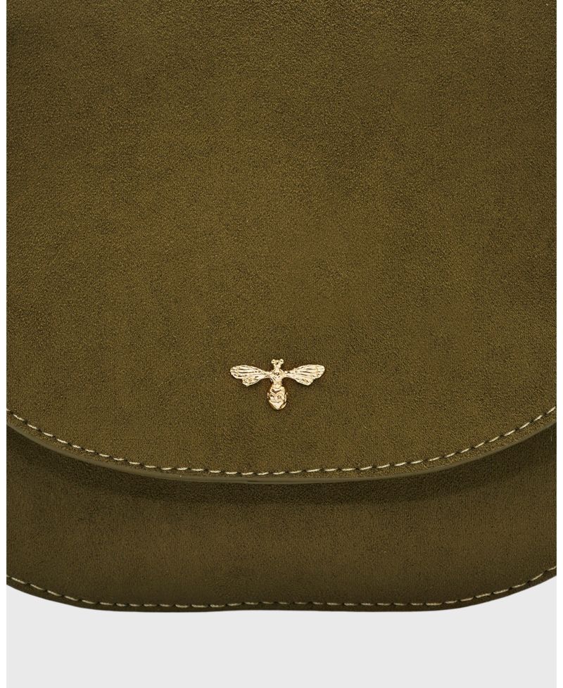Beth Faux Suede Saddle Bag