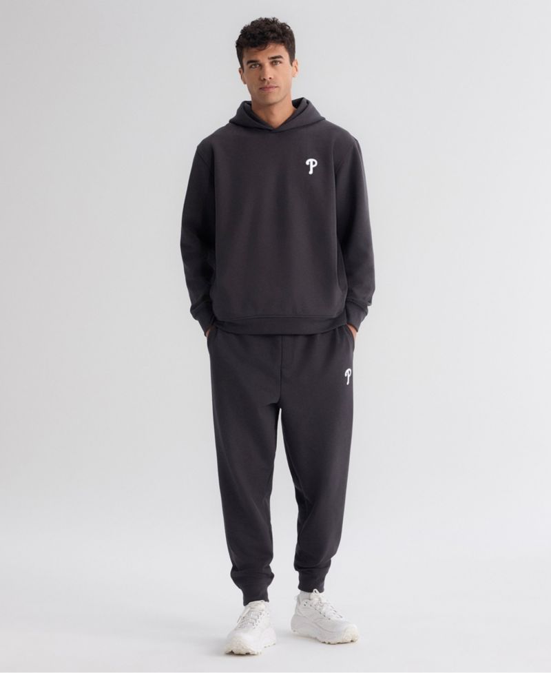 Men's Charcoal Philadelphia Phillies Clutch Fleece Tri-Blend Joggers