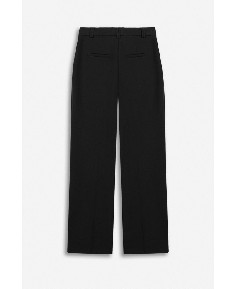 Women's Belted Straight Leg Trousers