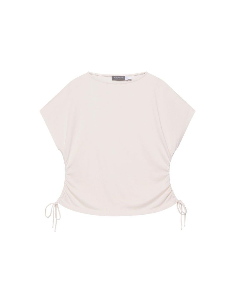 Women's Jersey Ruched Tie Detail Top