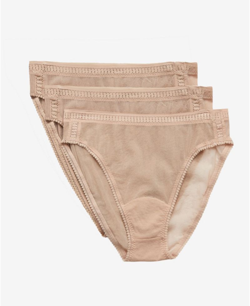 Women's Mesh Hi Cut Brief, Pack of 3 3012P3