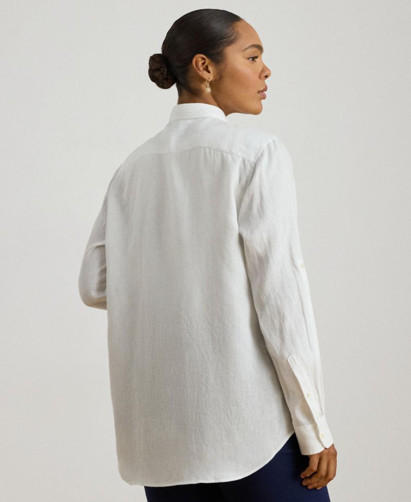 Plus Size Roll-Tab Shirt