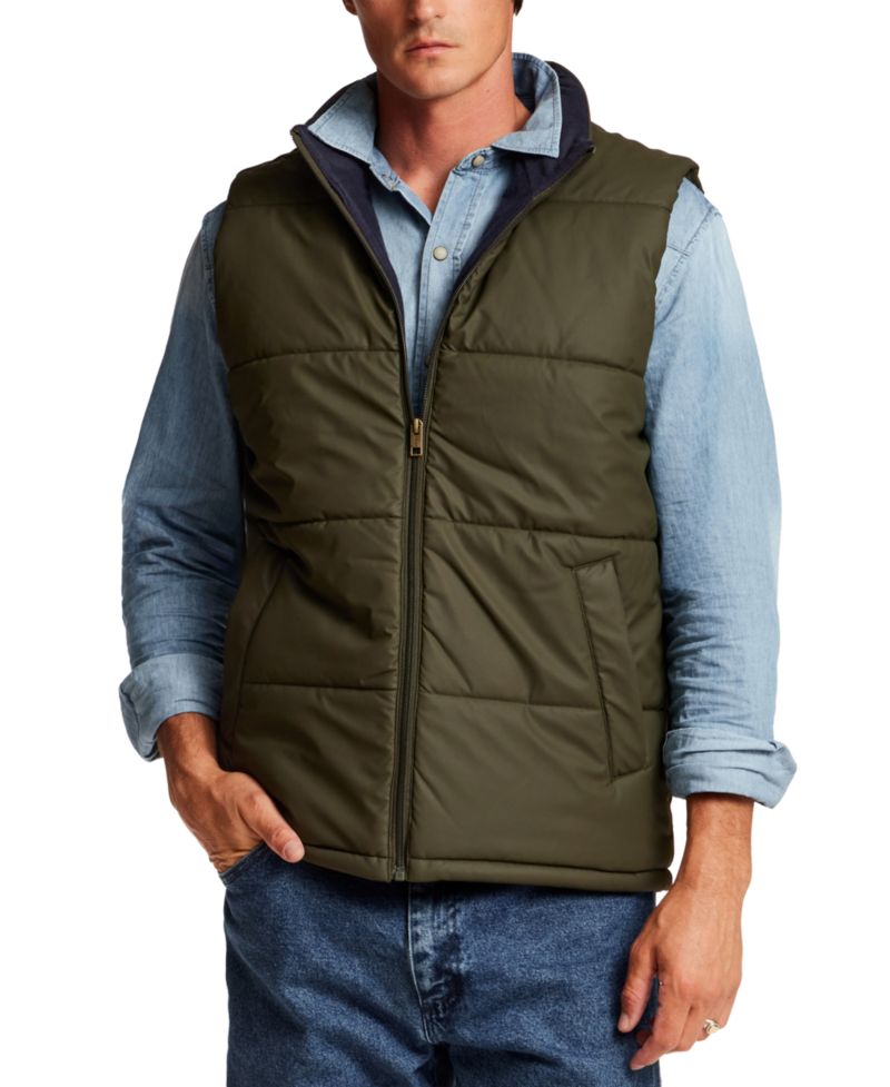 Men's Matte Full-Zip Puffer Vest