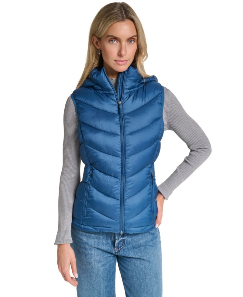 Women's Packable Hooded Puffer Vest