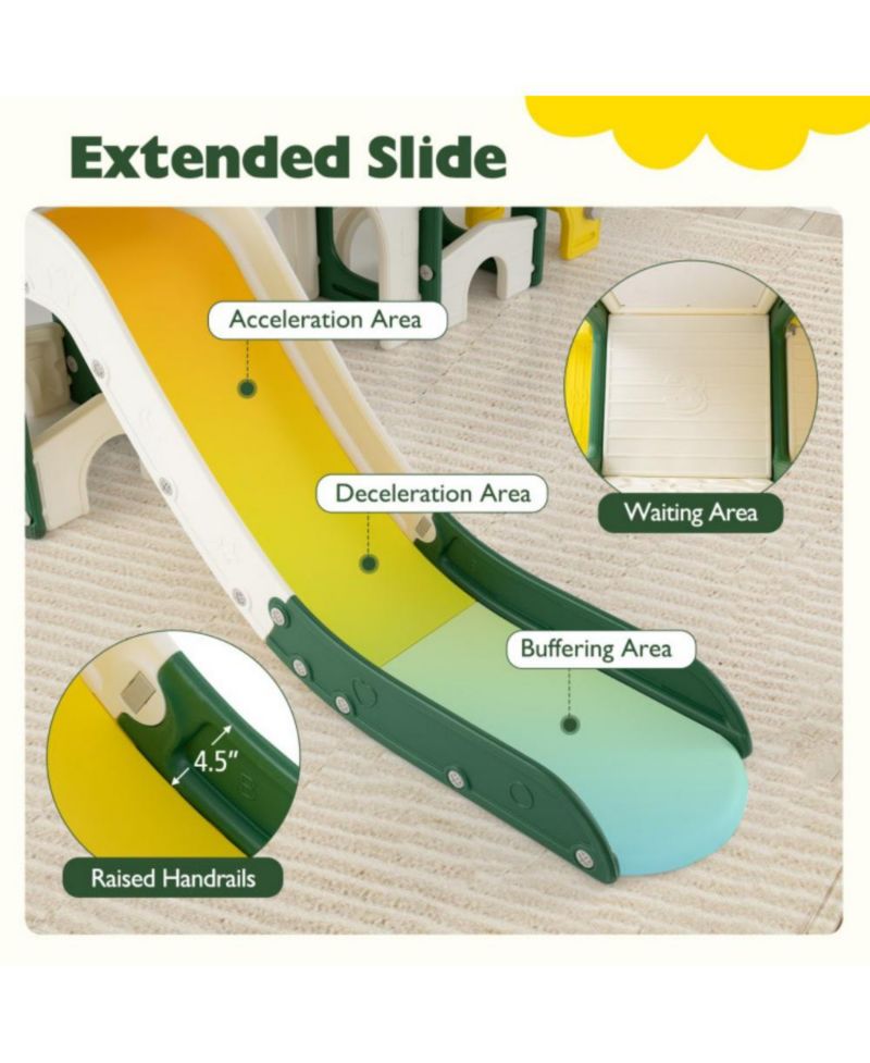 Toddler 10-in-1 Slide and Climber Playset