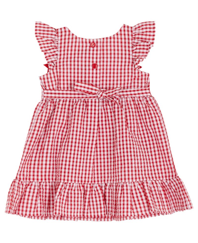 Baby Girls' Strawberry Appliques Dress and Bloomer, 2-Piece Set