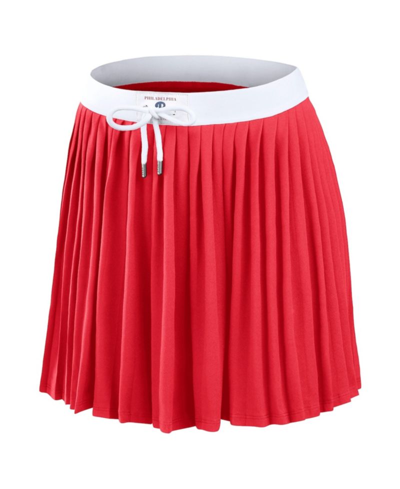Women's Red Philadelphia Phillies Pleated Skort