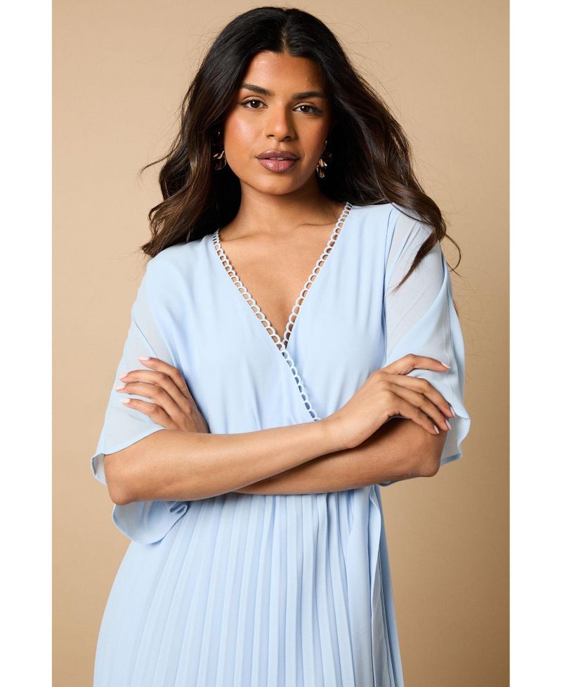 Women's Occasion Pleated Midi Dress
