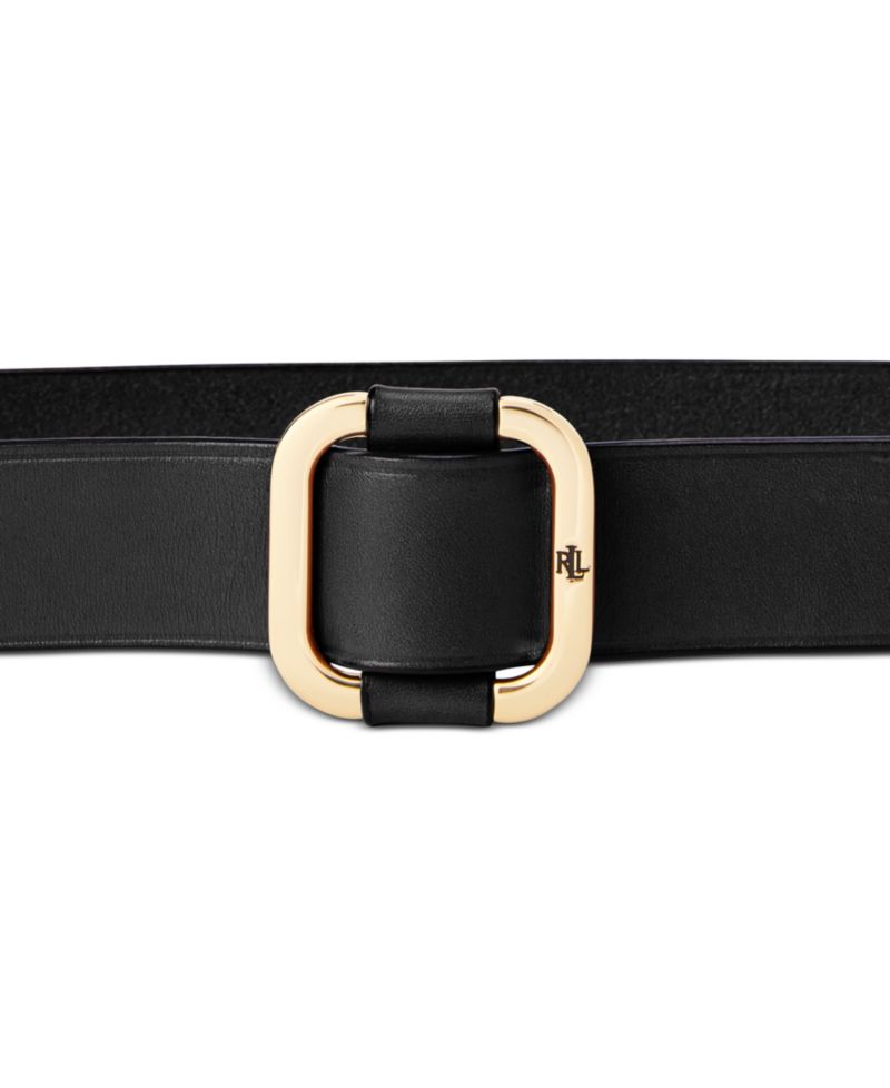 Women's Leather Slide-Buckle Belt