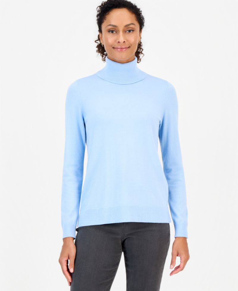 Petite Long-Sleeve Turtleneck Sweater