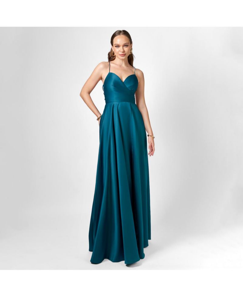 Hanna Open Back A Line Gown