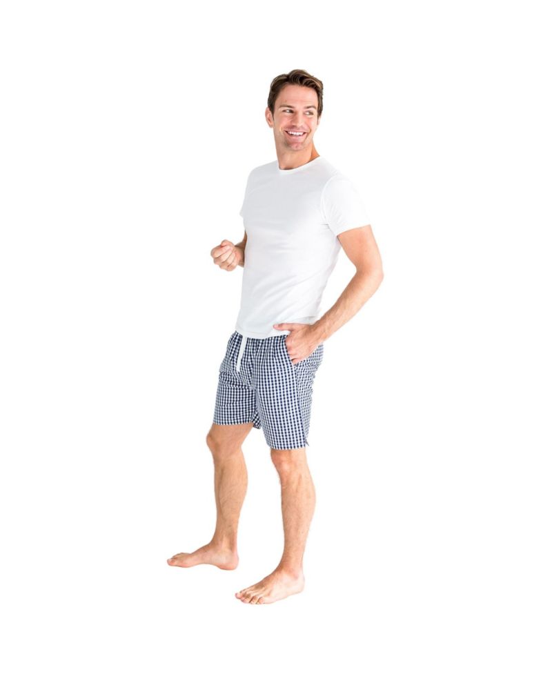 Men’s Organic Cotton Poplin Pajama Sleep Shorts
