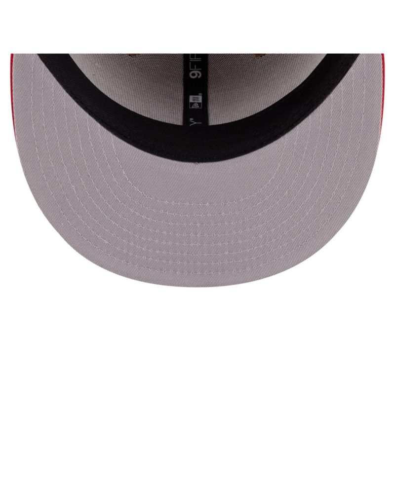 Men's Khaki/Red Cincinnati Reds Ice Cream 9FIFTY Snapback Hat